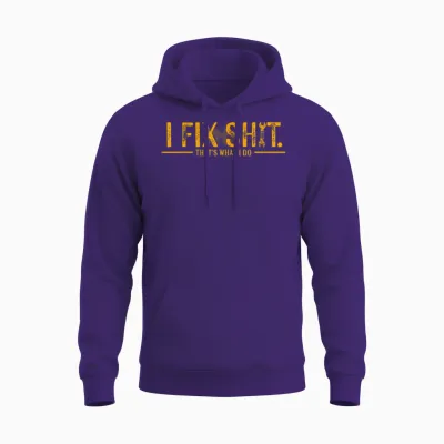 Retro I Fix Shit That's What I Do Unisex Hoodie - Purple