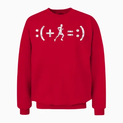 Running Equation Unisex Sweatshirt - Red