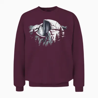 Altitude Du Half Dome Randonneur De Sommet Unisex Sweatshirt - Maroon
