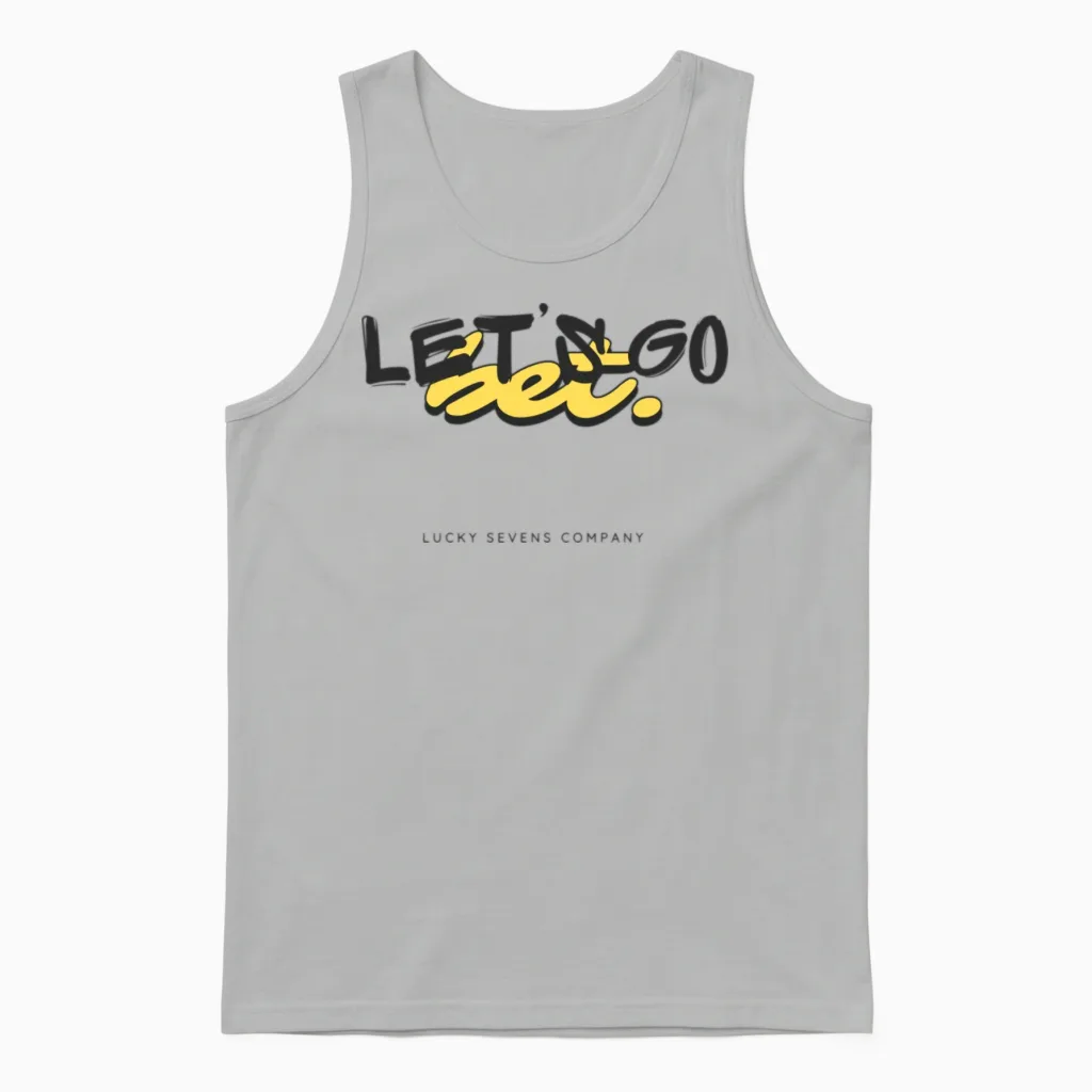 Let's Go Design - Bet Series Unisex Tank Top in Ash