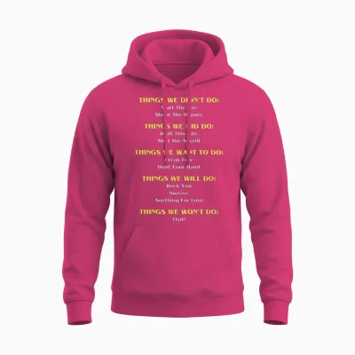 Funny Music Lyrics Things Unisex Hoodie - Heliconia