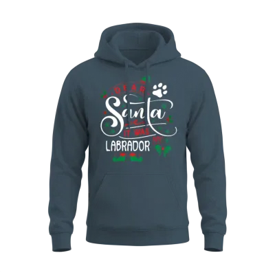 Labrador Dog Christmas Dog Breed Unisex Hoodie - Dark Heather