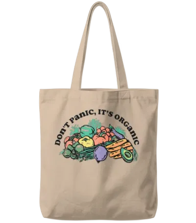 Don't Panic, It's Organic Tote Bags - Natural