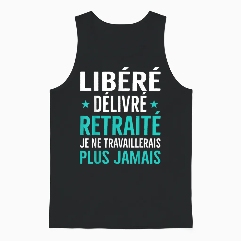 Retirement Gift for Men Women Humor Leaving Retirement T-Shirt, Black, S Unisex Tank Top in Black