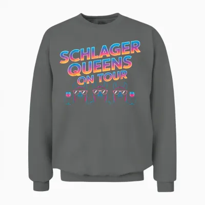 Schlager Queens on Tour Party Mädels Jga Crew Unisex Sweatshirt - Graphite Heather