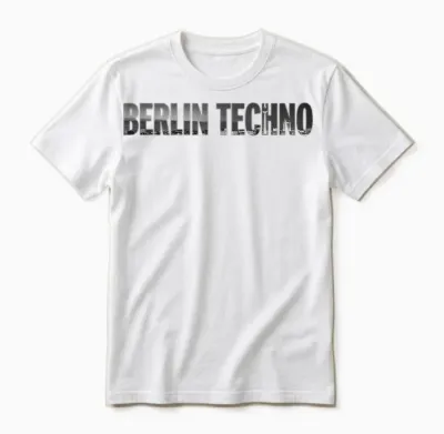 Berlin Techno Skyline City Rave Outfit Gear Edm Unisex T-Shirt - White