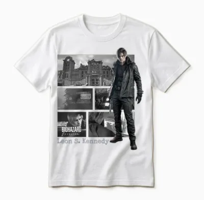 Resident Evil Requiem Leon Bp Unisex T-Shirt - White