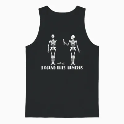 I Found This Humerus Unisex Tank Top - Black