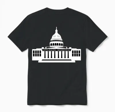 Washington D.c. - Capitol Building America Unisex T-Shirt - Black