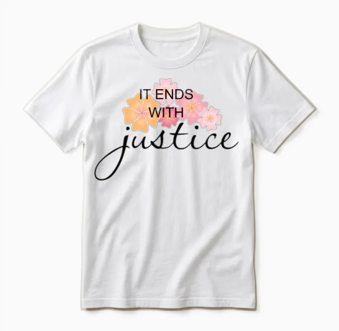 It Ends with Justice Team Baldoni Unisex T-Shirt in White