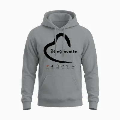 Being Human Unisex Hoodie - Sport Grey