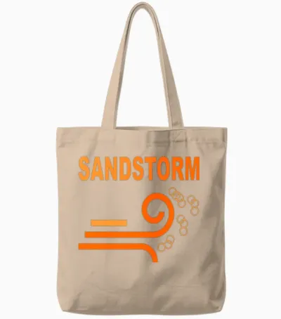 Sandstorm Retro Nostalgia Tote Bags - Natural