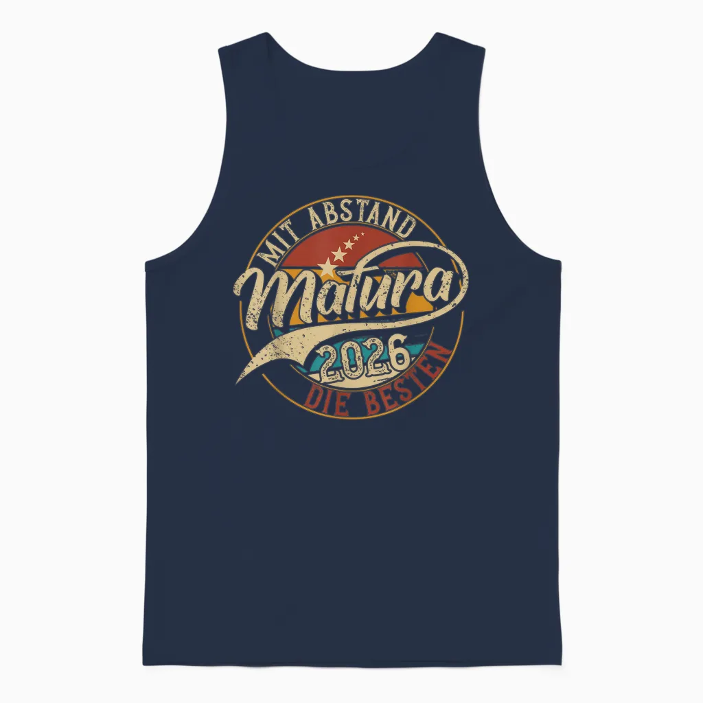 Matura 2026 Mit Abstand Die Besten | Maturant | Abschluss Unisex Tank Top in Navy