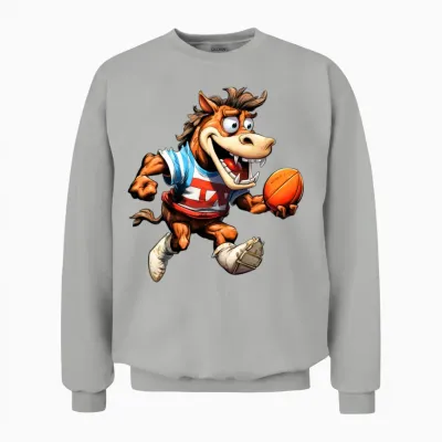 Horses Rugby Unisex Sweatshirt - Ash
