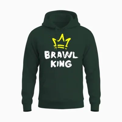 Brawl King Gamer Gaming Brawler Brawl T-Shirt, Black Unisex Hoodie - Forest