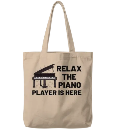 Piano Player Funny Piano Keyboard Piano Music Tote Bags - Natural