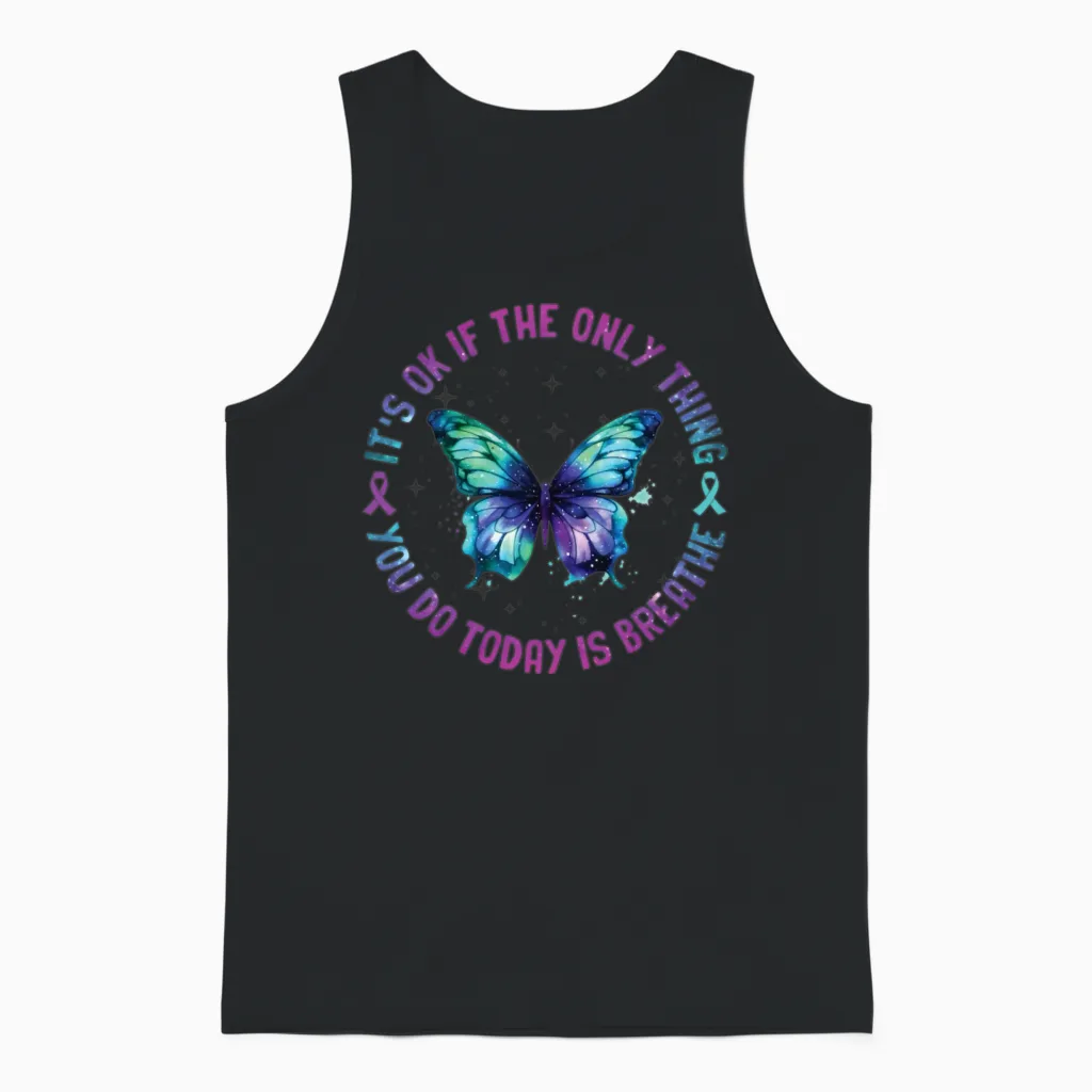 Suicide Prevention Awareness Unisex Tank Top in Black
