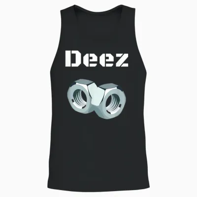 Deez Nuts Got Em Mens Funny Sarcasm Unisex Tank Top - Black