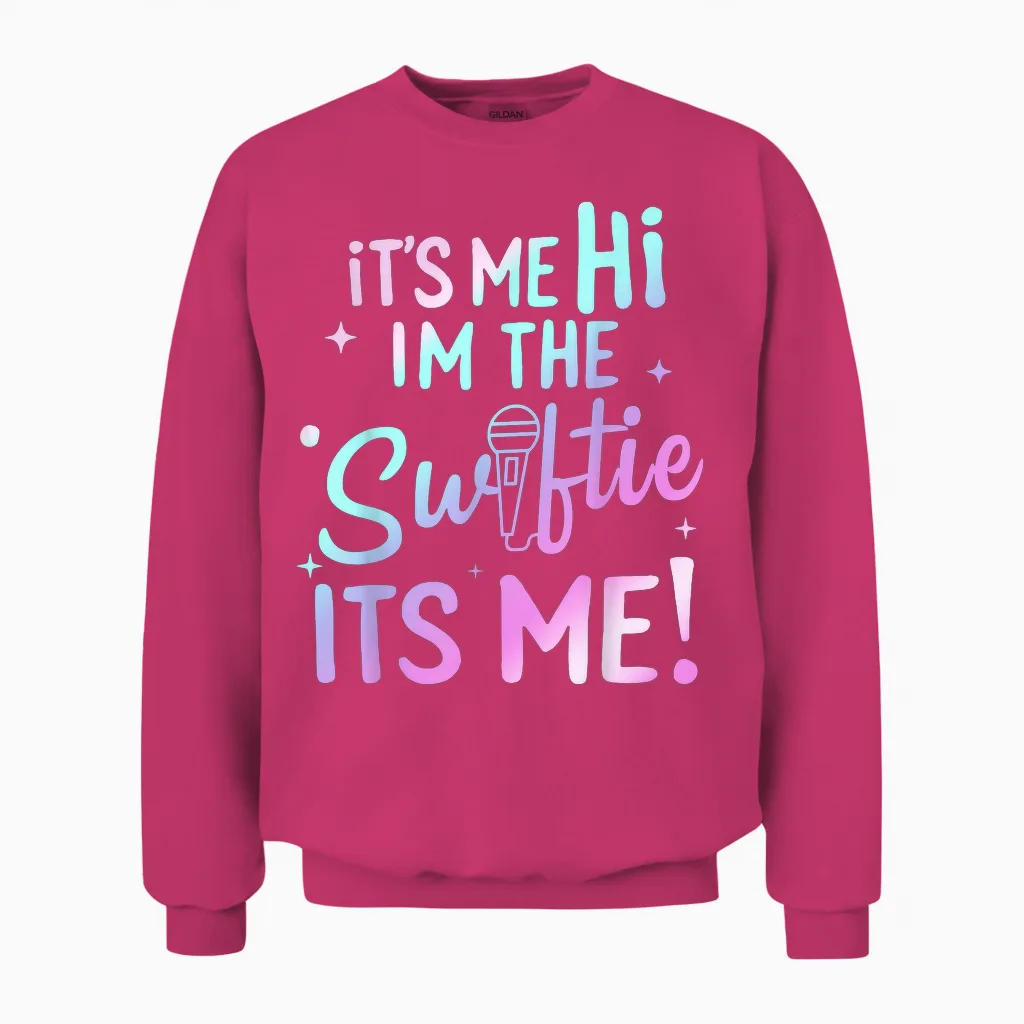 Its Me Hi Im the Birthday Girl Its Me Birthday Taylor Women Unisex Sweatshirt in Heliconia