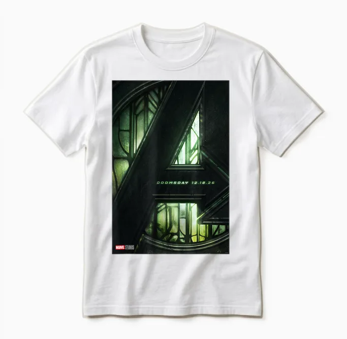 Marvel Avengers: Doomsday Movie Teaser Unisex T-Shirt in White