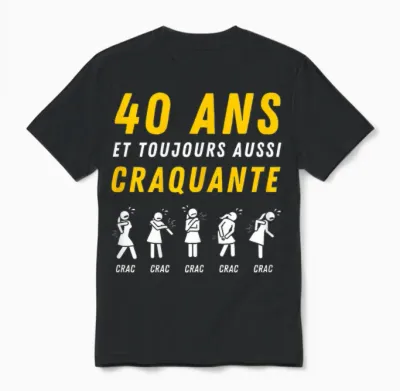 Gift Idea Drole Humour 40 Ans 1986 Anniversaire Femme Unisex T-Shirt - Black