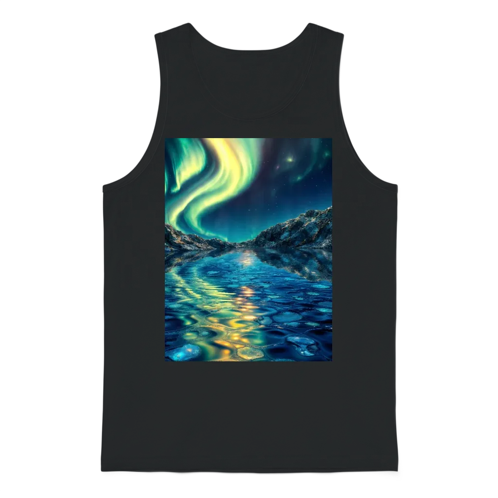Crystal Lake of Aurora Unisex Tank Top - Black