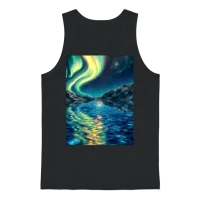 Crystal Lake of Aurora Unisex Tank Top - Black – 1