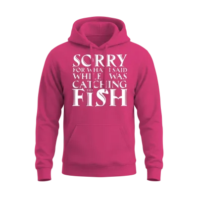 Funny Fishing Unisex Hoodie - Heliconia