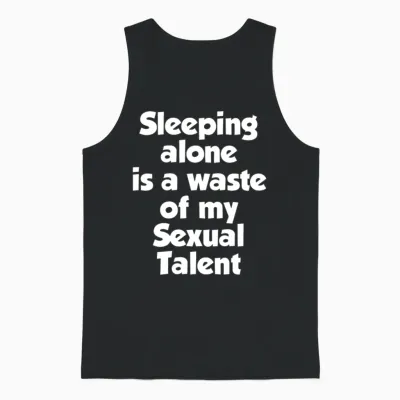 Is a Waste Unisex Tank Top - Black