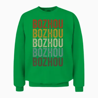 Bozhou China Retro Vintage Unisex Sweatshirt - Irish Green