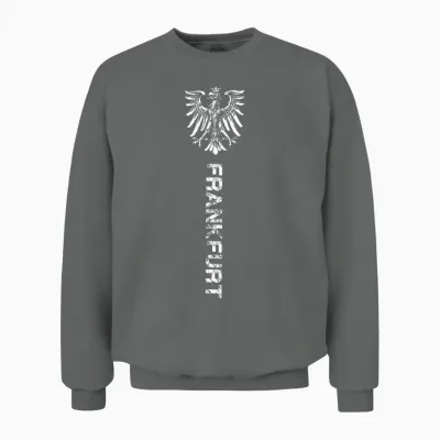 Frankfurt Ultras Frankfurt T-Shirt for Men and Women, Black Unisex Sweatshirt - Graphite Heather