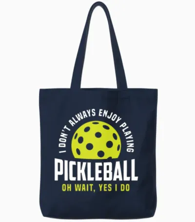 Funny Pickleball Gift Tote Bags - Navy