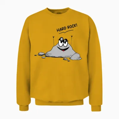 Funny Rock Shirt Funny Picture Unisex Sweatshirt - Gold