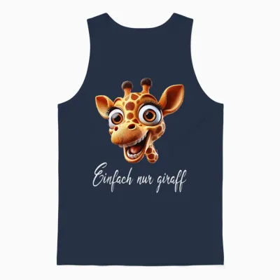 Lustige Giraffe Mit Coolem Spruch Giraffenkopf Unisex Tank Top - Navy