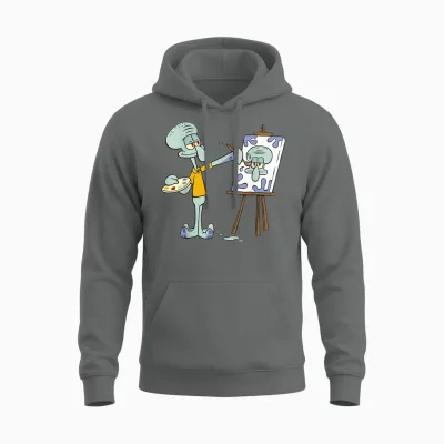 Thaddäus Gemälde in Seinem Haus Unisex Hoodie - Graphite Heather