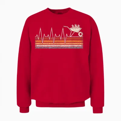 Lustiges Garten Herzschlag Gärtner Gartenarbeit Damen Herren Unisex Sweatshirt - Red