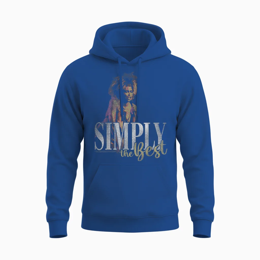 Tina Turner Simply the Best Unisex Hoodie in Royal