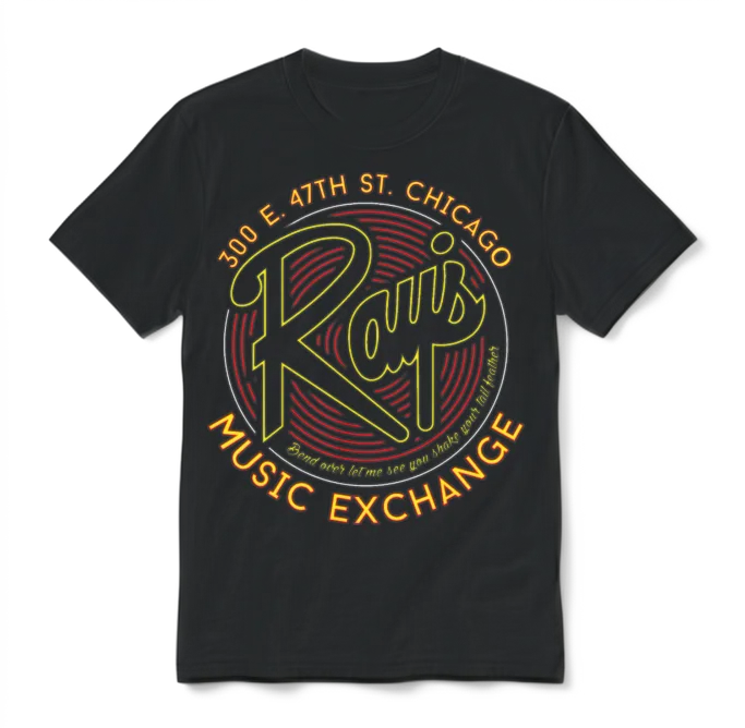 Rayโs Music Exchange โ Lovers Unisex T-Shirt - Black