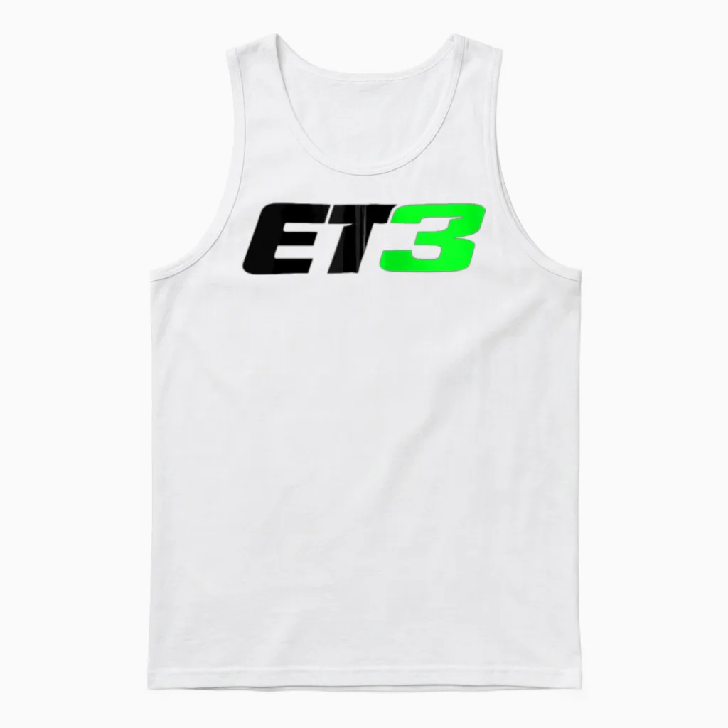 Eli Tomac Et3 Motocross and Supercross Champion Zi Unisex Tank Top in White