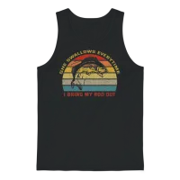 Funny Fishing for Fisherman Unisex Tank Top - Black – 1