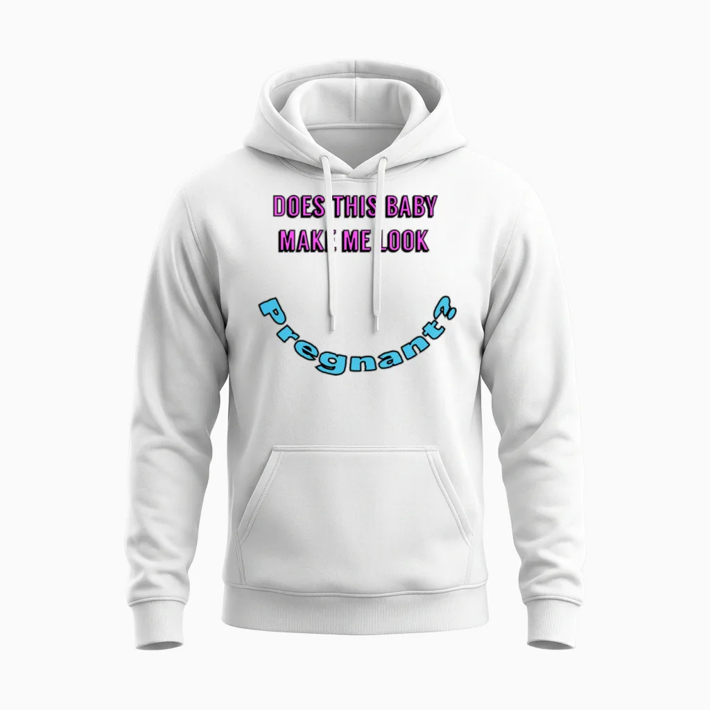 Funny Pregnancy Unisex Hoodie in White