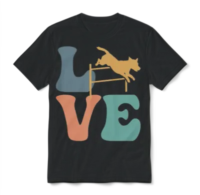 Dog Agility Dog Training Trainer Unisex T-Shirt - Black