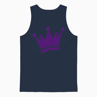 Crown Unisex Tank Top - Navy