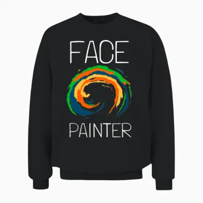 Face Painter and Face Painting Unisex Sweatshirt - Black