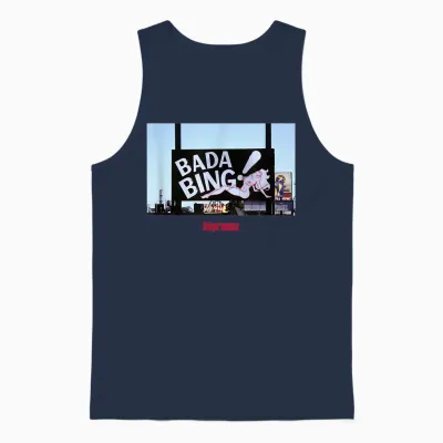 The Sopranos Bada Bing Club Papl2594 Unisex Tank Top - Navy