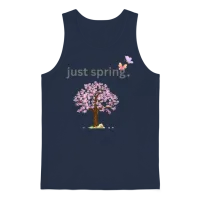 Unisex Spring Trending Creative Unisex Tank Top - Navy – 1