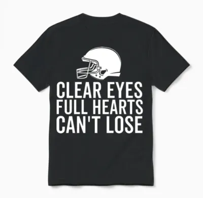 Clear Eyes Full Hearts Can't Lose Unisex T-Shirt - Black