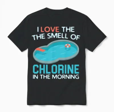 Funny Swimming Unisex T-Shirt - Black