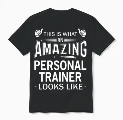 Amazing Personal Trainer Unisex T-Shirt - Black