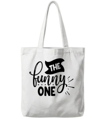 The Funny One Tote Bags - White